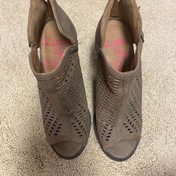 Fall open toe booties - Picture 5 of 5